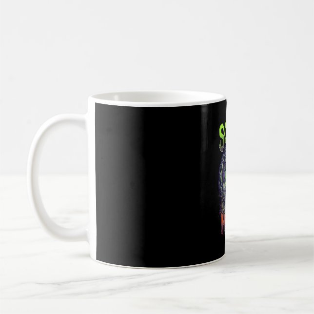 Caneca De Café Bruxas da Noite Assustadora Caverna de Morcego Neo (Esquerda)