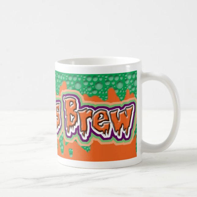 Caneca De Café Bruxas Invadem Legal Lanterna de Halloween (Direita)