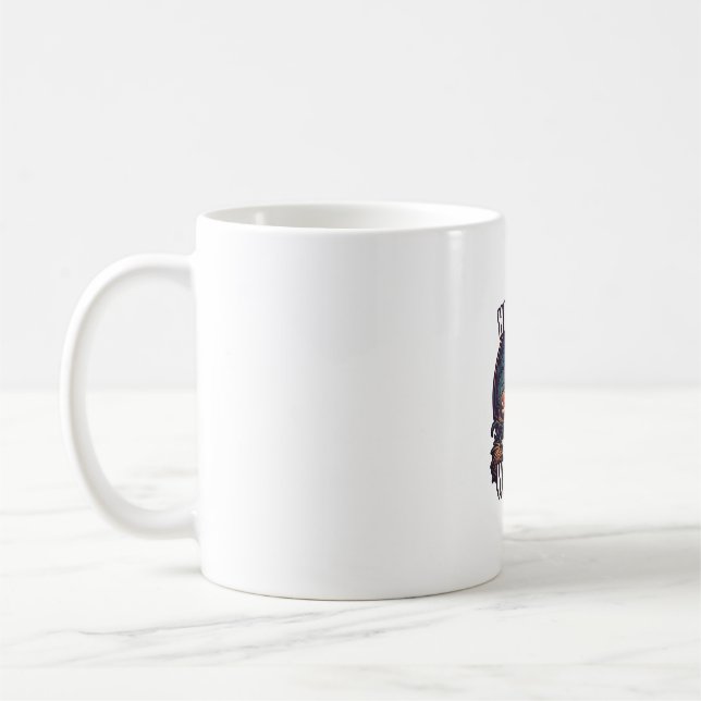 Caneca De Café Bruxas Penduradas Abóboras de Halloween Floresta A (Esquerda)