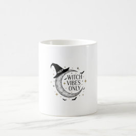 Caneca De Café Bruxas Vibes Apenas Lua Halloween Spooky