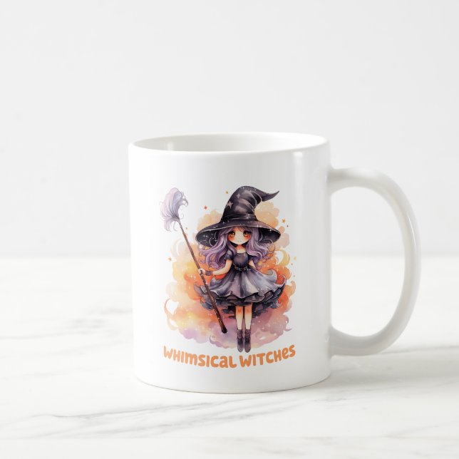 Caneca De Café Bruxas Whimsical (Direita)