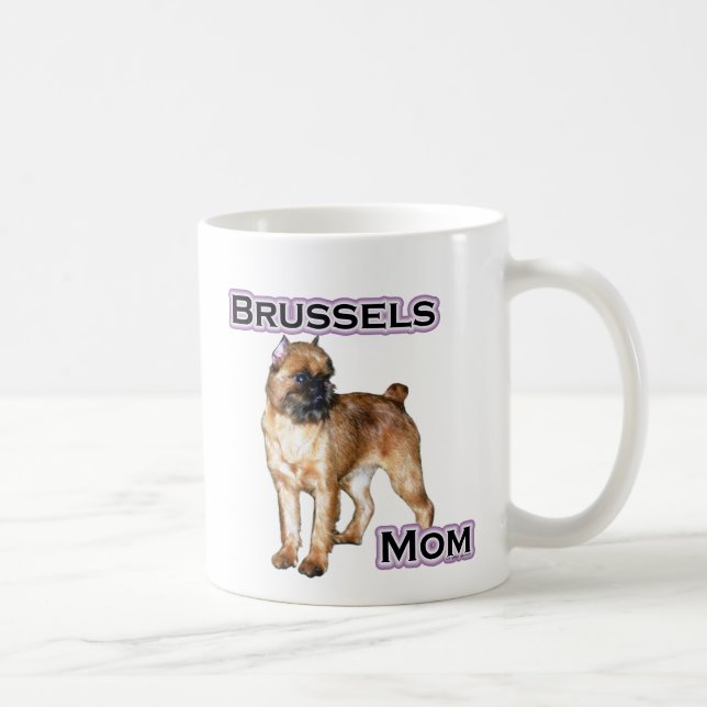 Caneca De Café Bruxelas Griffon Mãe; Mãe de Bruxelas Griffon (Direita)