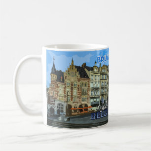 Caneca De Café Bruxelas Mug da serie Visita...