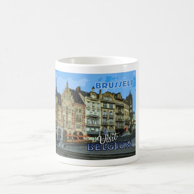 Caneca De Café Bruxelas, Visite a Bélgica... (Centro)