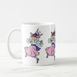 Caneca De Café Bruxo Vintage de Oz, Garotinha Dançante Munchkin