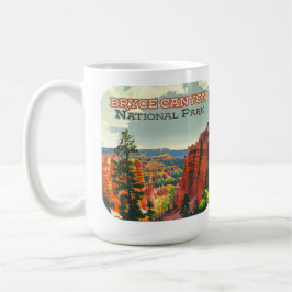 Caneca De Café Bryce Canyon National Park Utah Hoodoo Retro
