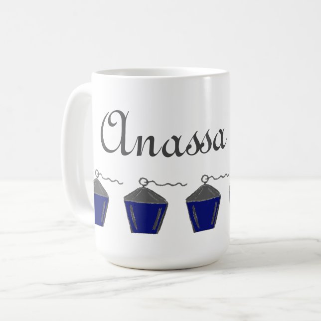 Caneca De Café Bryn Mawr Mug Dark Blue Lanterna Anassa kata (Frente Esquerda)