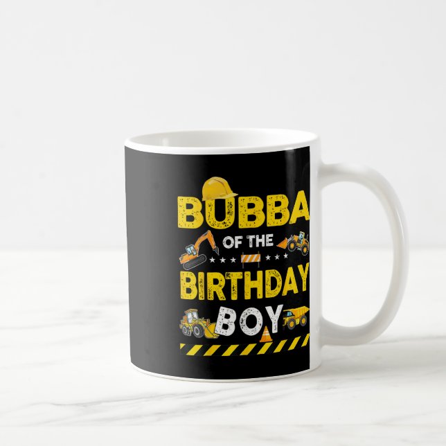 Caneca De Café Bubba Do Aniversário Do Trabalhador De Construção  (Direita)