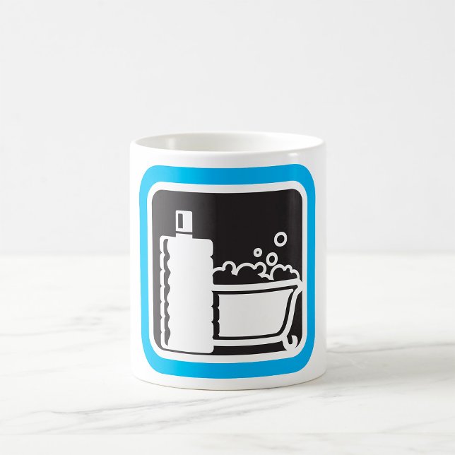Caneca De Café Bubble Bath Icon Coffee Mug (Criador carregado)