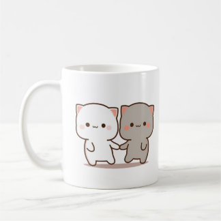 Caneca De Café Bubu Dudu de mãos dadas