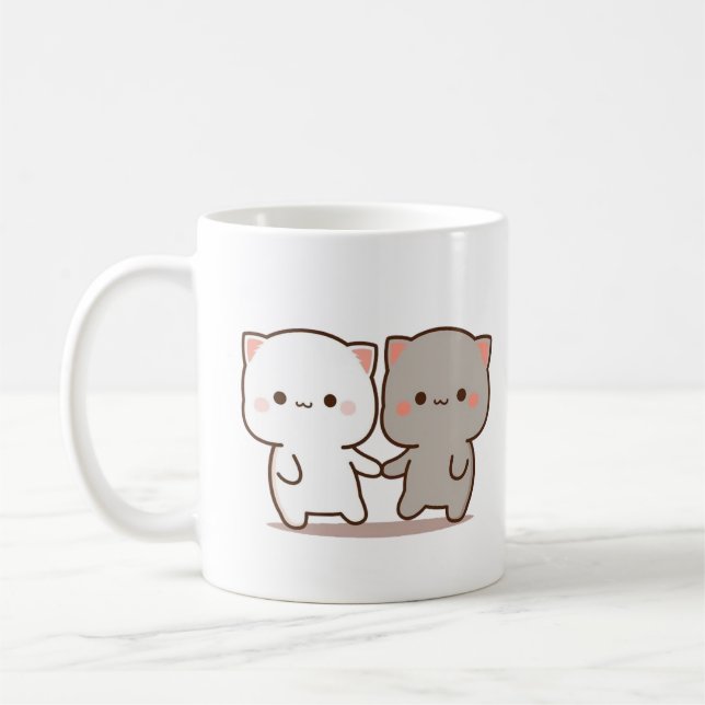 Caneca De Café Bubu Dudu de mãos dadas (Esquerda)