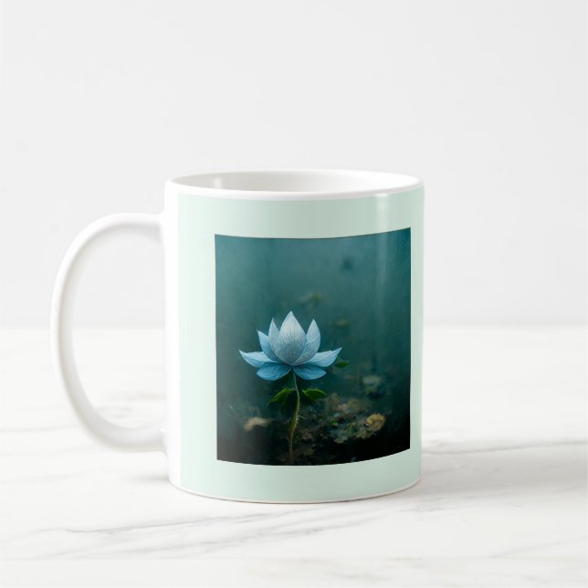 Caneca De Café Buda Citação sobre pessoas BLUE lotus opinado (Esquerda)