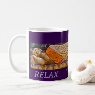 Caneca De Café Buda Relaxe Faça uma pausa
