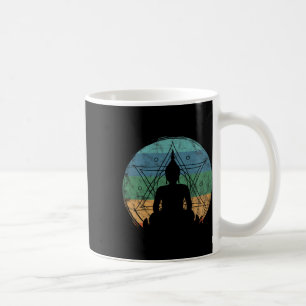 Caneca De Café Buda Retrô Yoga Budista Espiritual Meditação Zen