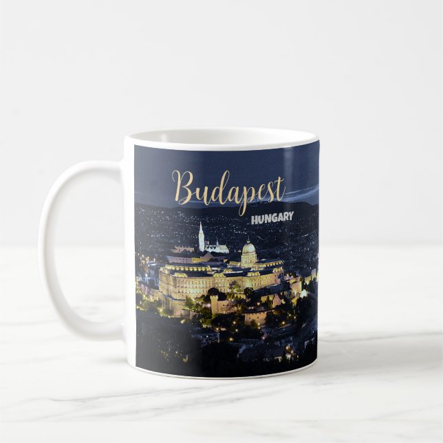 Caneca De Café Budapest Hungria Coffee Mug Souvenir Cup (Esquerda)