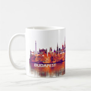 Caneca De Café Budapest Hungria Skyline