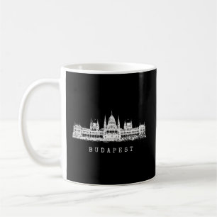 Caneca De Café Budapeste Parlamento Húngaro Skyline I Love Budap
