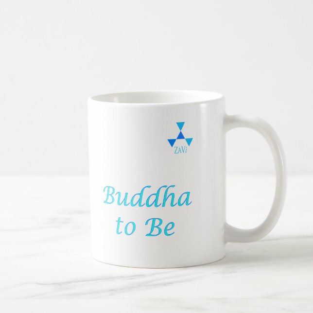 Caneca De Café Buddha a estar no azul (Direita)