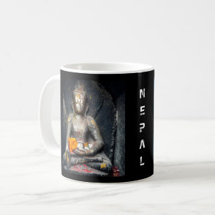 Caneca De Café Buddha Shakyamuni & Bouthanath Stupa, Nepal