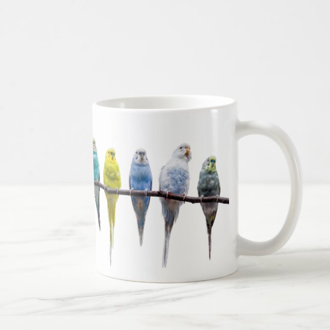 Caneca De Café Budgies (Direita)
