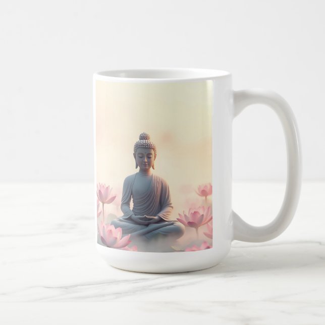 Caneca De Café Budismo Zen Espiritualidade Paz (Direita)