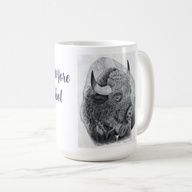 Caneca De Café Búfalo Americano (Frente Esquerda)