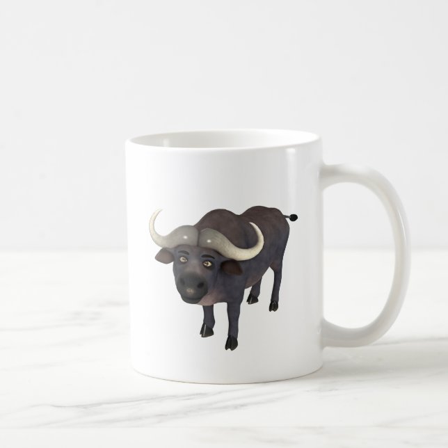 Caneca De Café Búfalo de água dos desenhos animados (Direita)
