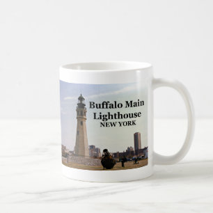 Caneca De Café Bufalo Main Lighthouse, Nova York Mug