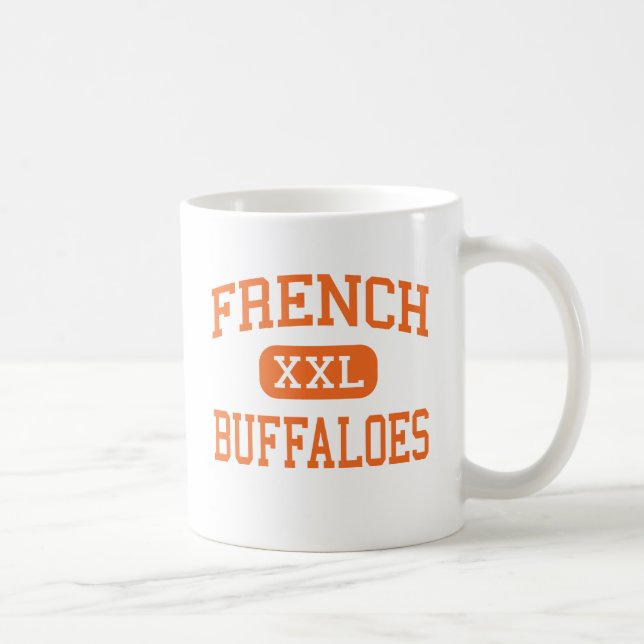 Caneca De Café - Búfalos - segundo grau francês - Beaumont Texas (Direita)
