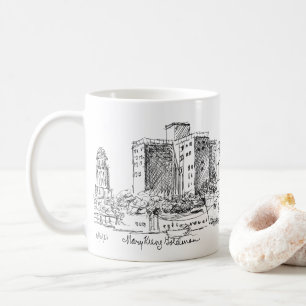 Caneca De Café Buffalo NY Marine Drive Apartamentos Brutalist Caf