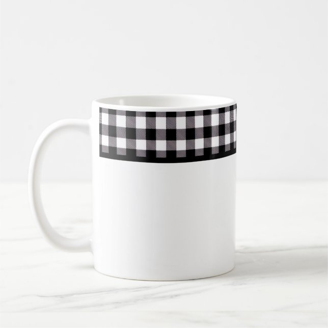 Caneca De Café Buffalo Plaid (Esquerda)