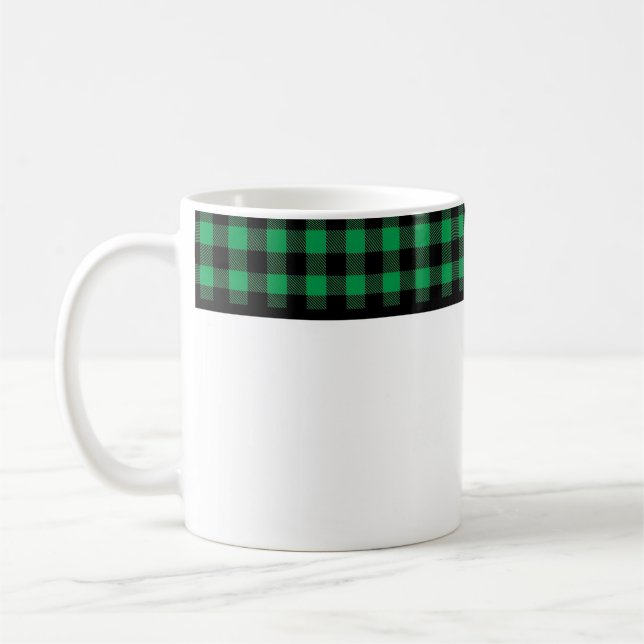 Caneca De Café Buffalo Plaid (Esquerda)