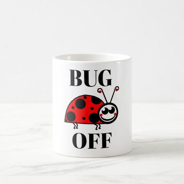 Caneca de Café Bug Off (Centro)