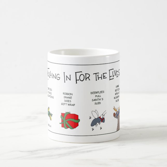 Caneca De Café   Bughouze Flies help Santa's Elves (Centro)