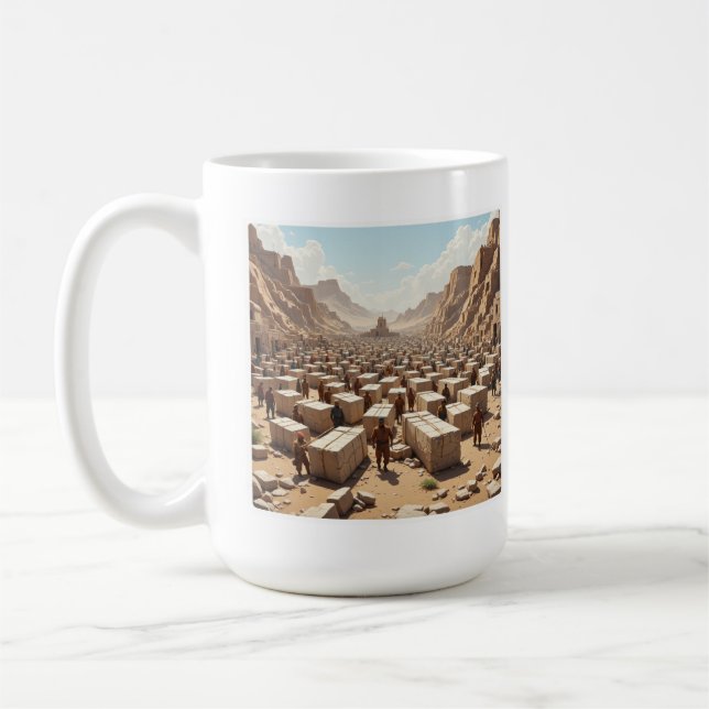 Caneca De Café Building the Pyramids (Esquerda)