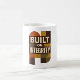 Caneca De Café Built on Integrity – Meaningful Dad Appreciation