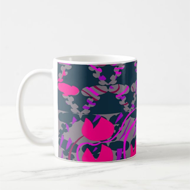 Caneca De Café Bulbos de tulipas Rosas (Esquerda)
