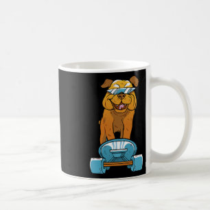 Caneca De Café Buldogue Diversão Skateboard Francês Buldogue Pupp
