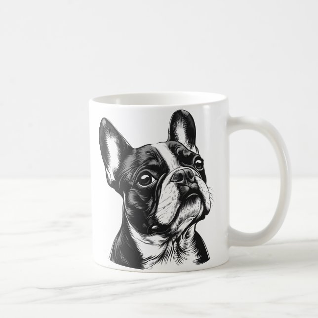 Caneca De Café Buldogue Francês (Direita)