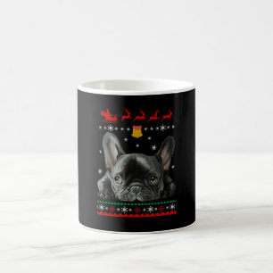Caneca De Café Buldogue Francês  Feliz Natal Com O Frenchie