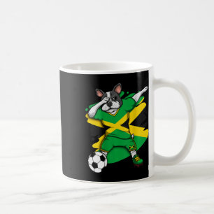 Caneca De Café Buldogue francês Jamaica Soccer Fans Jersey