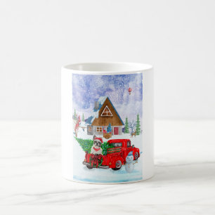 Caneca De Café Buldogue Francês No Parto De Natal
