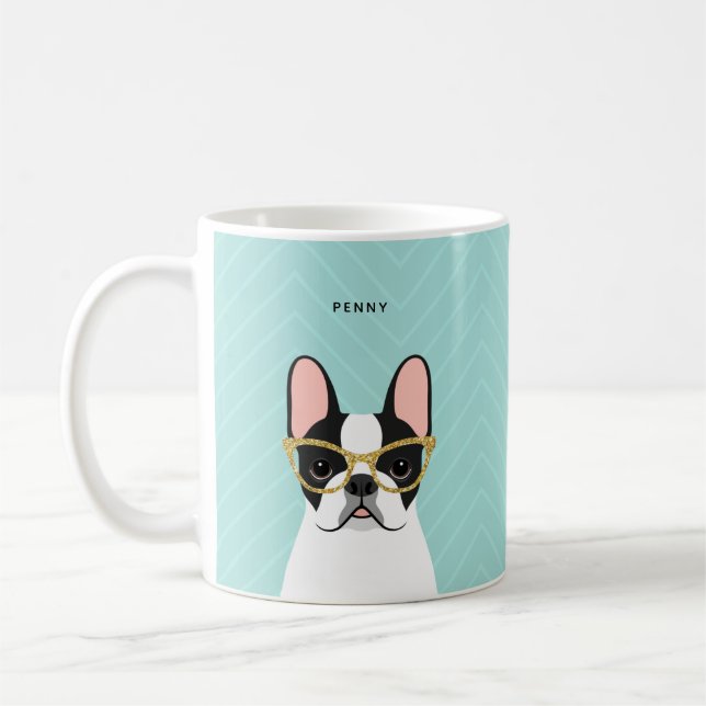 Caneca De Café Buldogue Mugs Francês (Esquerda)