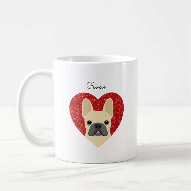 Caneca De Café Buldogue Mugs Francês (Esquerda)