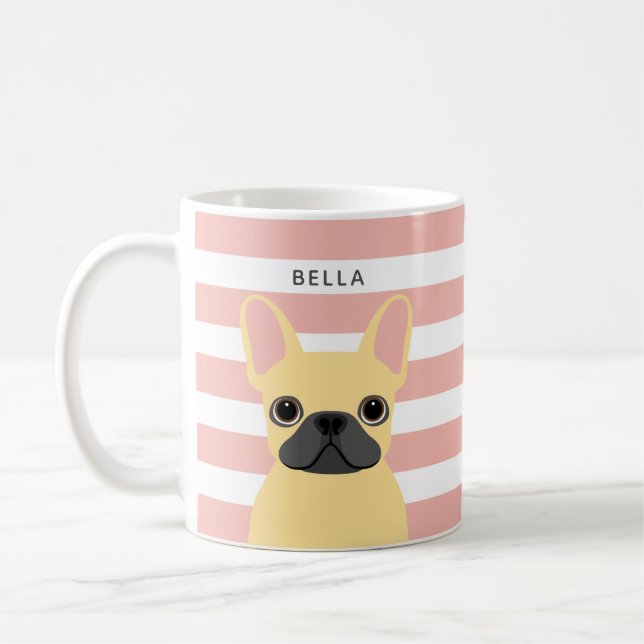 Caneca De Café Buldogue Mugs Francês (Esquerda)