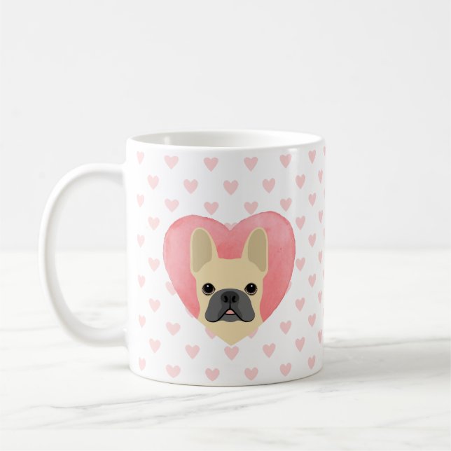 Caneca De Café Buldogue Mugs Francês (Esquerda)