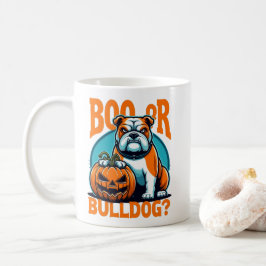Caneca De Café Buldogue no Pop Art Styls Halloween