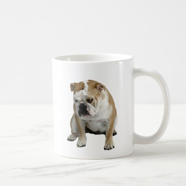 Caneca De Café Buldogue triste (Direita)