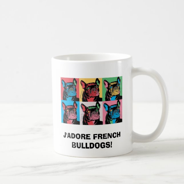 CANECA DE CAFÉ BULDOGUES FRANCESES DE J'ADORE! (Direita)