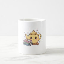 Bule de Chá Kawaii Fofo Caderno de Notas Adesivo